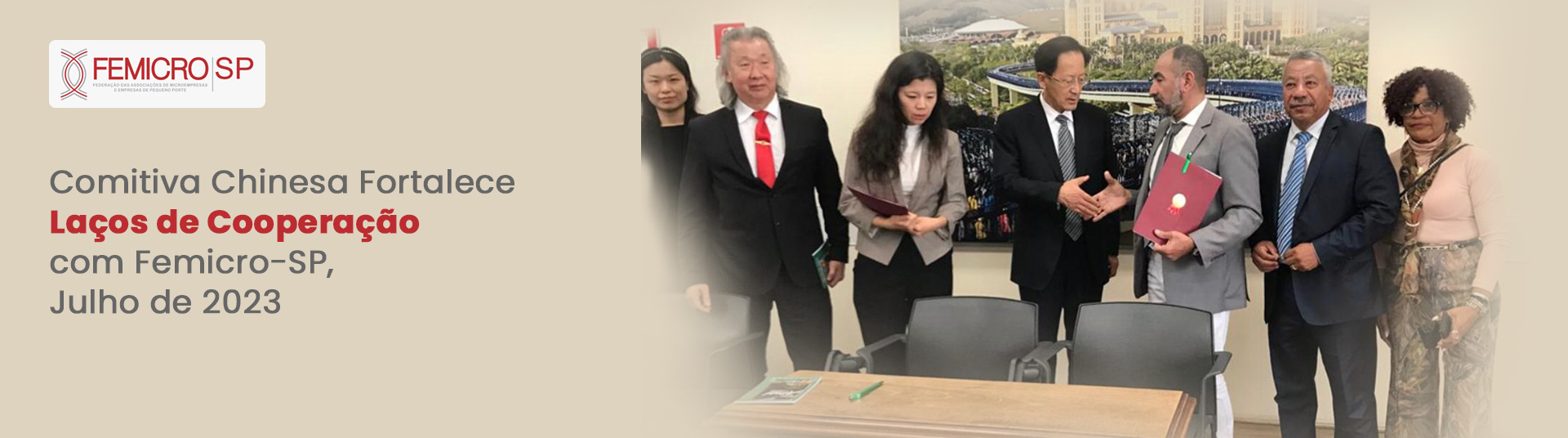 Comitiva Chinesa Fortalece Laços de Cooperação com Femicro-SP, Julho de 2023